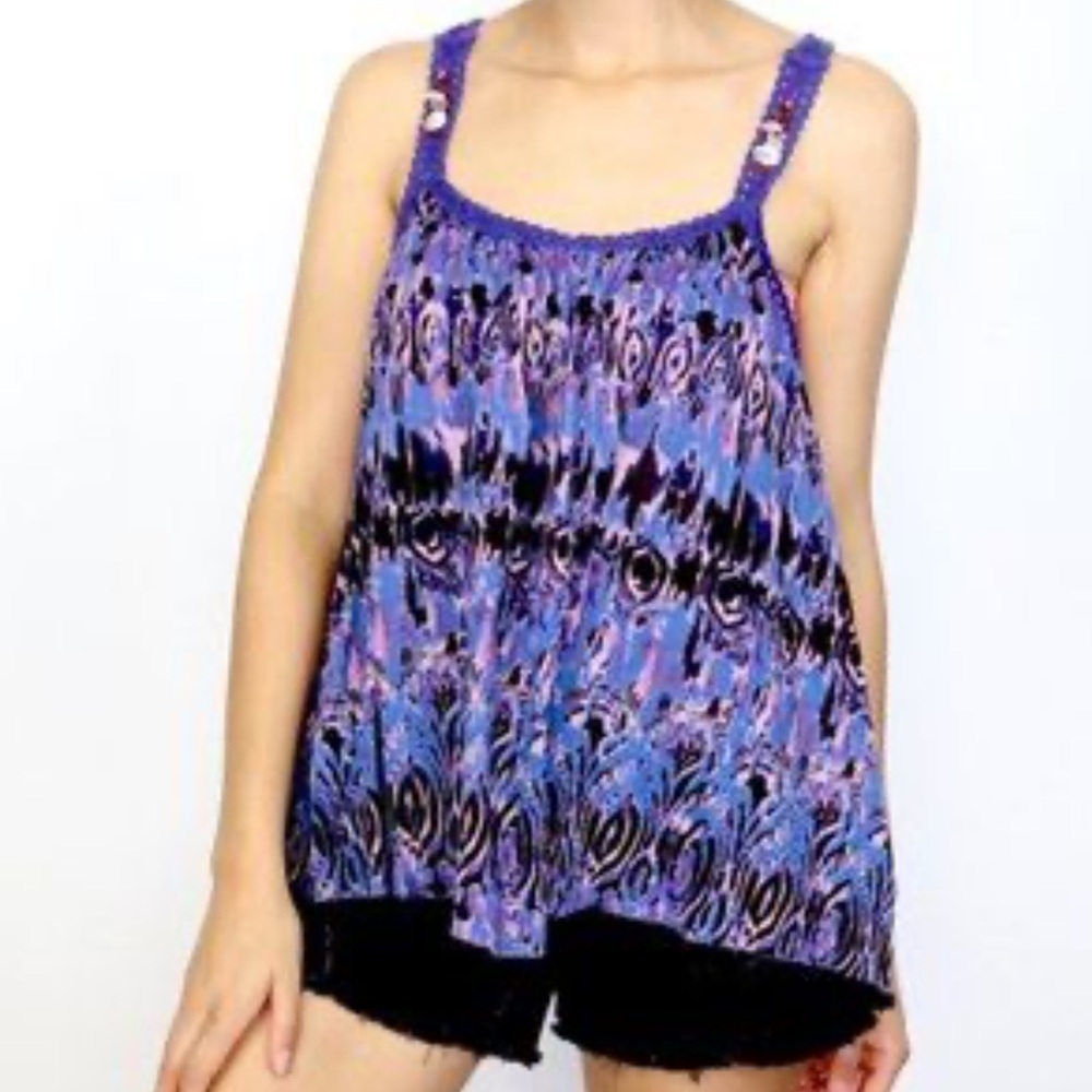 Free People Sea Shell Crochet Top